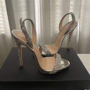 Giuseppe Zanotti glitter slingback heels